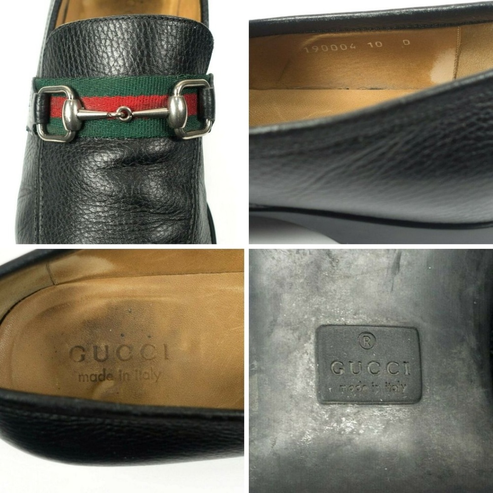 Gucci Horsebit Loafer Black Leather Slip On Shoes - Picture 8 of 8